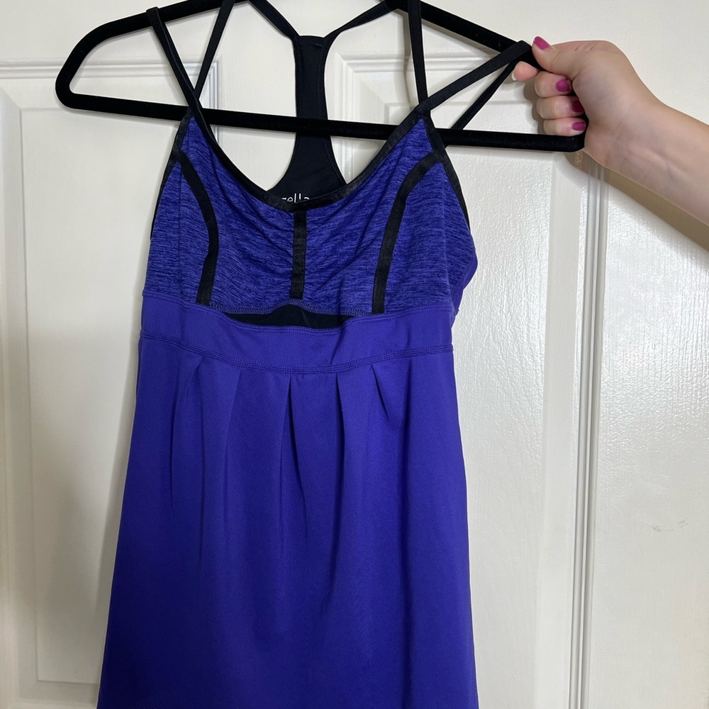 Zella workout top with bra insert